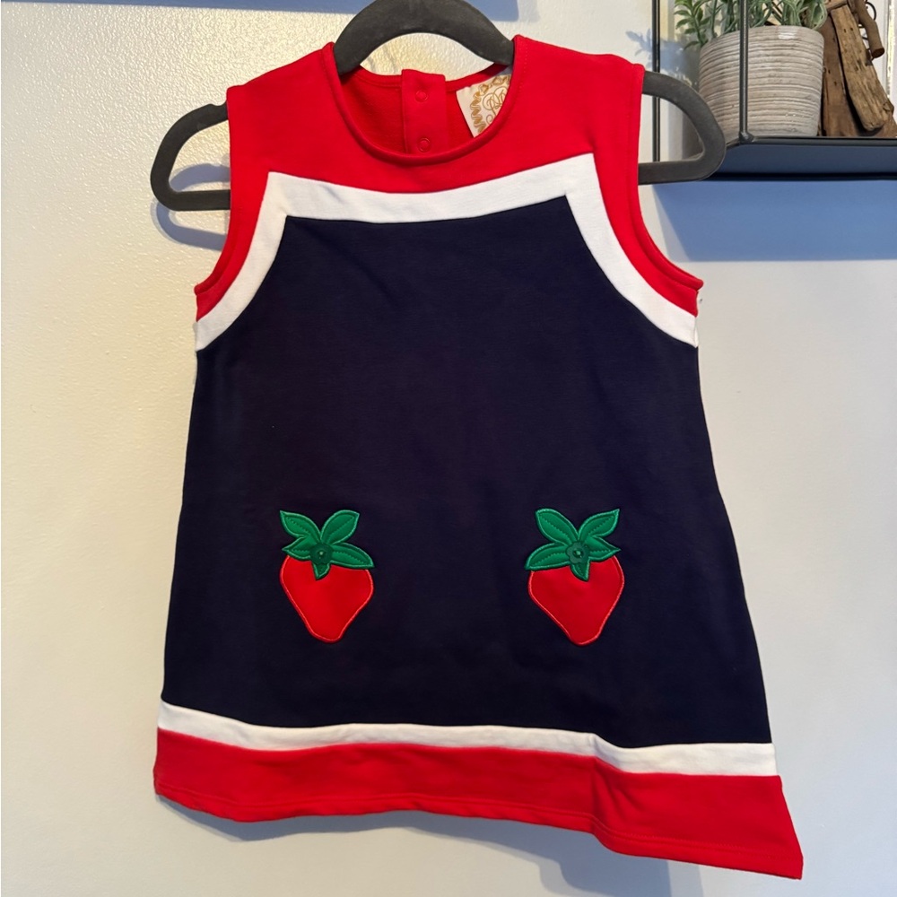 Ramsey Retro Jumper with Strawberry Appliqué
